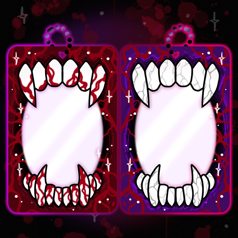 Vampire Bite Double Sided Acrylic Photocard Holder