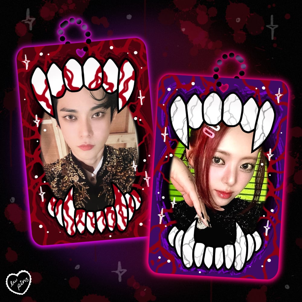 Vampire Bite Double Sided Acrylic Photocard Holder