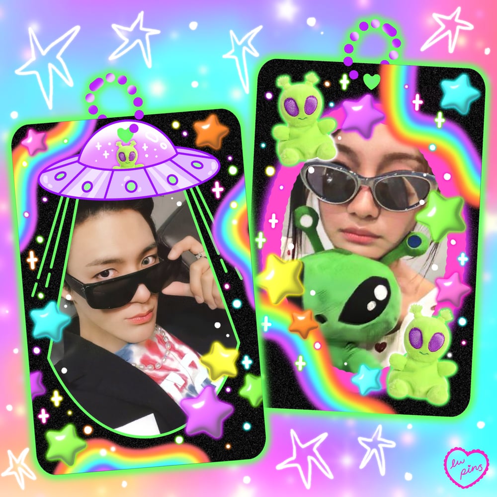 Alien UFO Double Sided Acrylic Photocard Holder