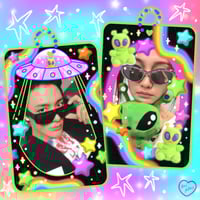 Image 2 of Alien UFO Double Sided Acrylic Photocard Holder