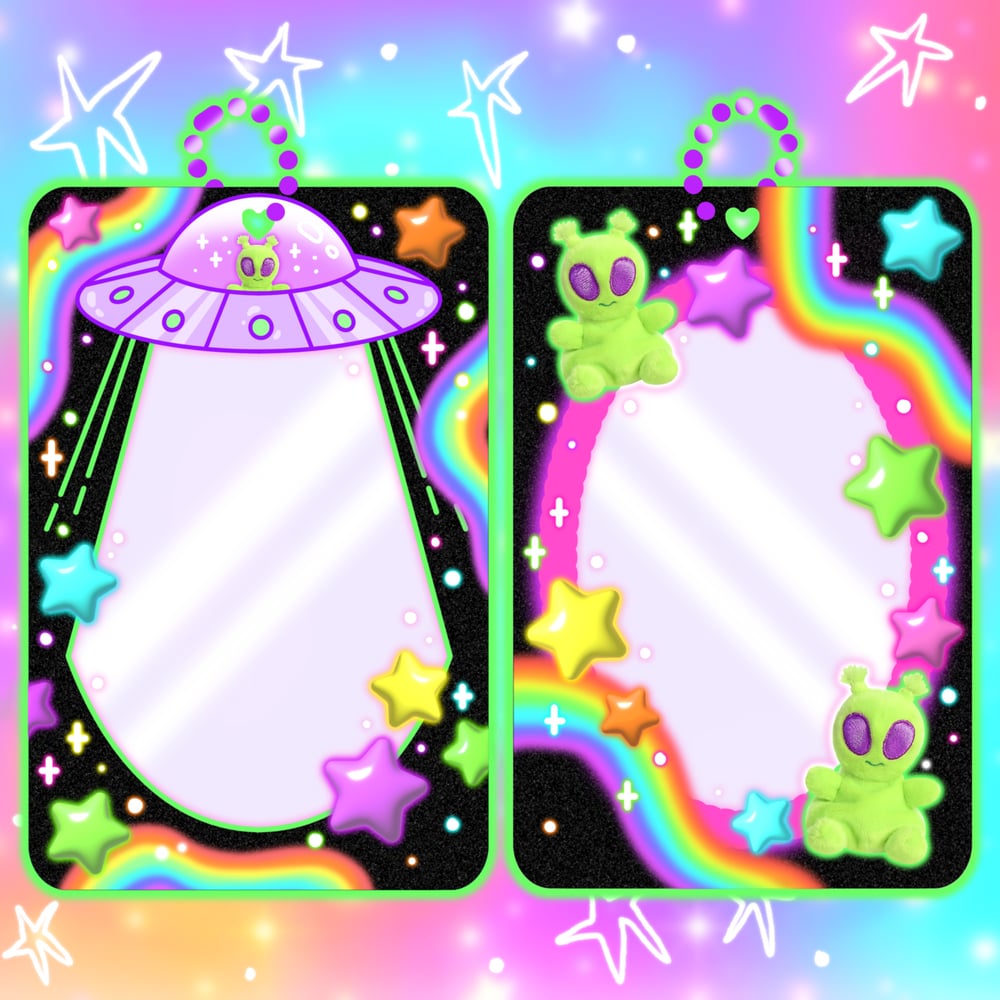 Alien UFO Double Sided Acrylic Photocard Holder