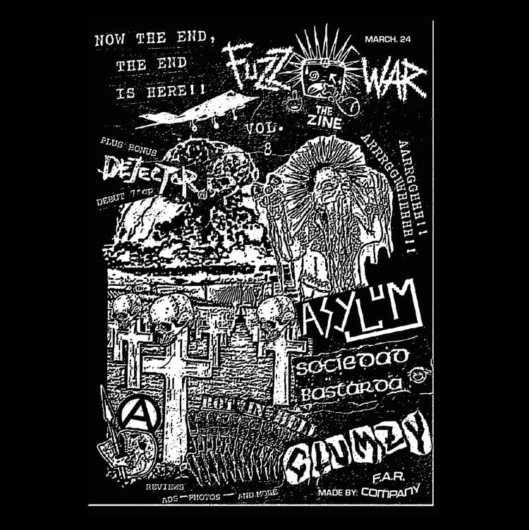 Image of Fuzz War Zine 8 + Dejector 7"