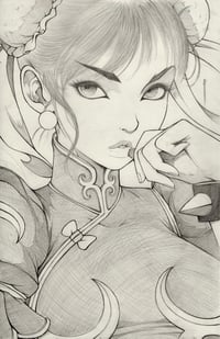PENCIL ORIGINAL ART MS LI SIGNED 