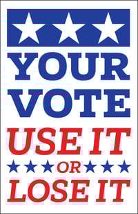POSTER: Your Vote, Use It or Lose It
