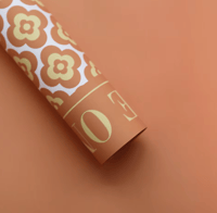 Light Orange Floral Paper 