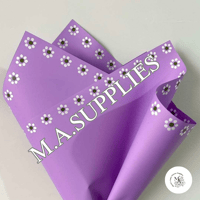 Purple Barro Design Floral Paper 