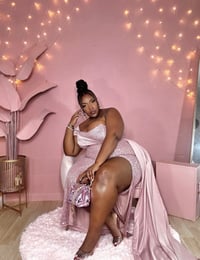 Image 2 of Pink Sequin Gown, was $100+ - SEE DESCRIPTION