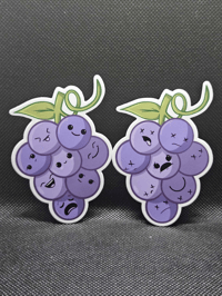 Image 2 of Grape Gang | Part of the Fruit Friends Series | Sticker Set