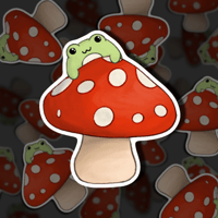 Image 4 of Mushroom Pals Sticker Set | Snail, Frog & Gnome Stickers