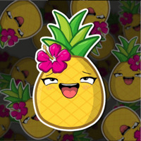 Image 3 of Pineapple Emote Stickers | Fruit Friends Series | Expressive Pineapple Faces