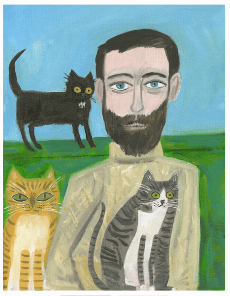 Image of Young Edward Gorey - limited edition print