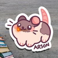 Image 1 of Arson Mouse Matte Vinyl Sticker