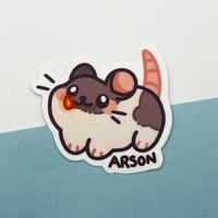 Image 2 of Arson Mouse Matte Vinyl Sticker