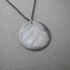 Sterling Silver Feather Circle Necklace Image 2