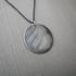 Sterling Silver Feather Circle Necklace Image 4