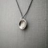 Tiny Sterling Silver Feather Fragment Necklace