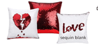 Image 2 of Custom 3D Sublimation/ Sequins/ Vinyl Pillows