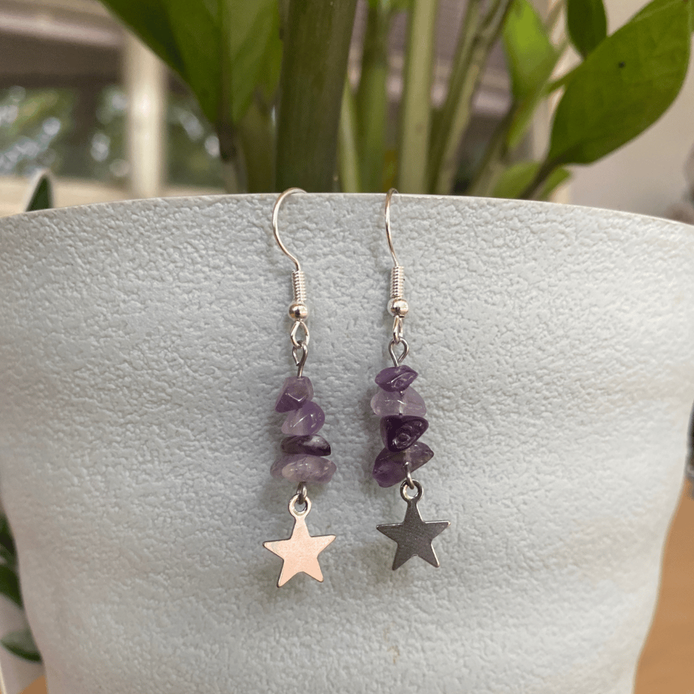 Crystal Star Earrings