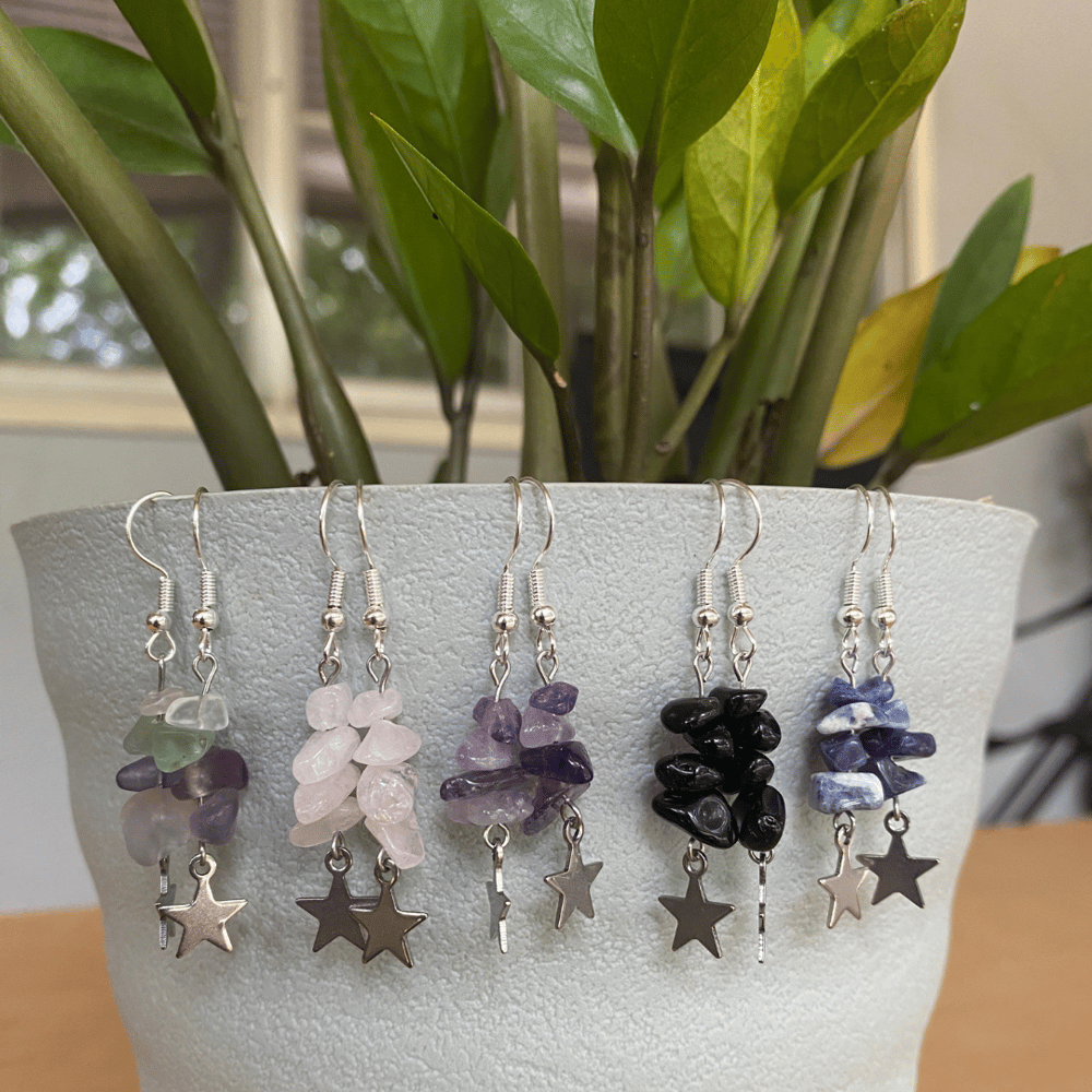 Crystal Star Earrings