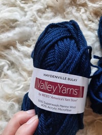 Image 2 of Valley Yarns Haydenville Bulky Navy- Destash lot