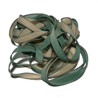 Image 1 of 1PC. SAND & SAGE 42" hand dyed wrist wrap bracelet silk ribbon by COLOR KISSED SILK