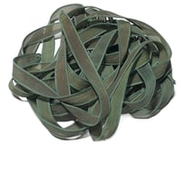 Image 2 of 1PC. TOADSTOOLS 42" hand dyed wrist wrap bracelet silk ribbon by COLOR KISSED SILK