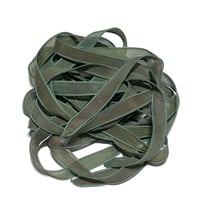 Image 3 of 1PC. TOADSTOOLS 42" hand dyed wrist wrap bracelet silk ribbon by COLOR KISSED SILK