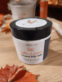Image 2 of Fall latte & leaves whipped body butter-6 oz