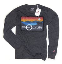 Image 1 of MZCL Mountain Logo Long Sleeve Tee - Heathered Dark Gray