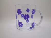 purple flowers mug