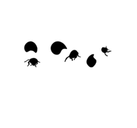 two part ladybug stencil 