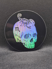 Image 2 of Holographic Zodiac Water Signs Stickers | Scorpio, Pisces, Cancer | Full Circle Design