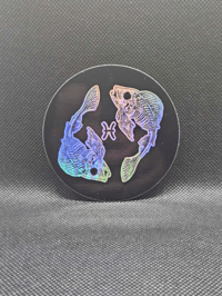 Image 3 of Holographic Zodiac Water Signs Stickers | Scorpio, Pisces, Cancer | Full Circle Design