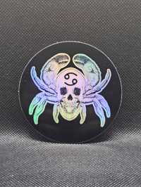 Image 4 of Holographic Zodiac Water Signs Stickers | Scorpio, Pisces, Cancer | Full Circle Design