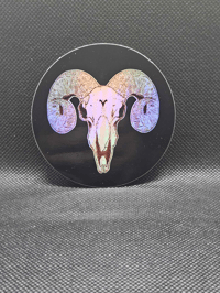 Image 3 of Holographic Zodiac Fire Signs Stickers | Leo, Aries & Sagittarius | Full Circle Stickers