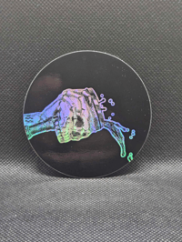 Image 3 of Holographic Zodiac Air Signs Stickers | Libra, Aquarius & Gemini | Full Circle Stickers