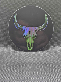 Image 3 of Holographic Zodiac Earth Signs Stickers | Capricorn, Taurus & Virgo | Full Circle Stickers