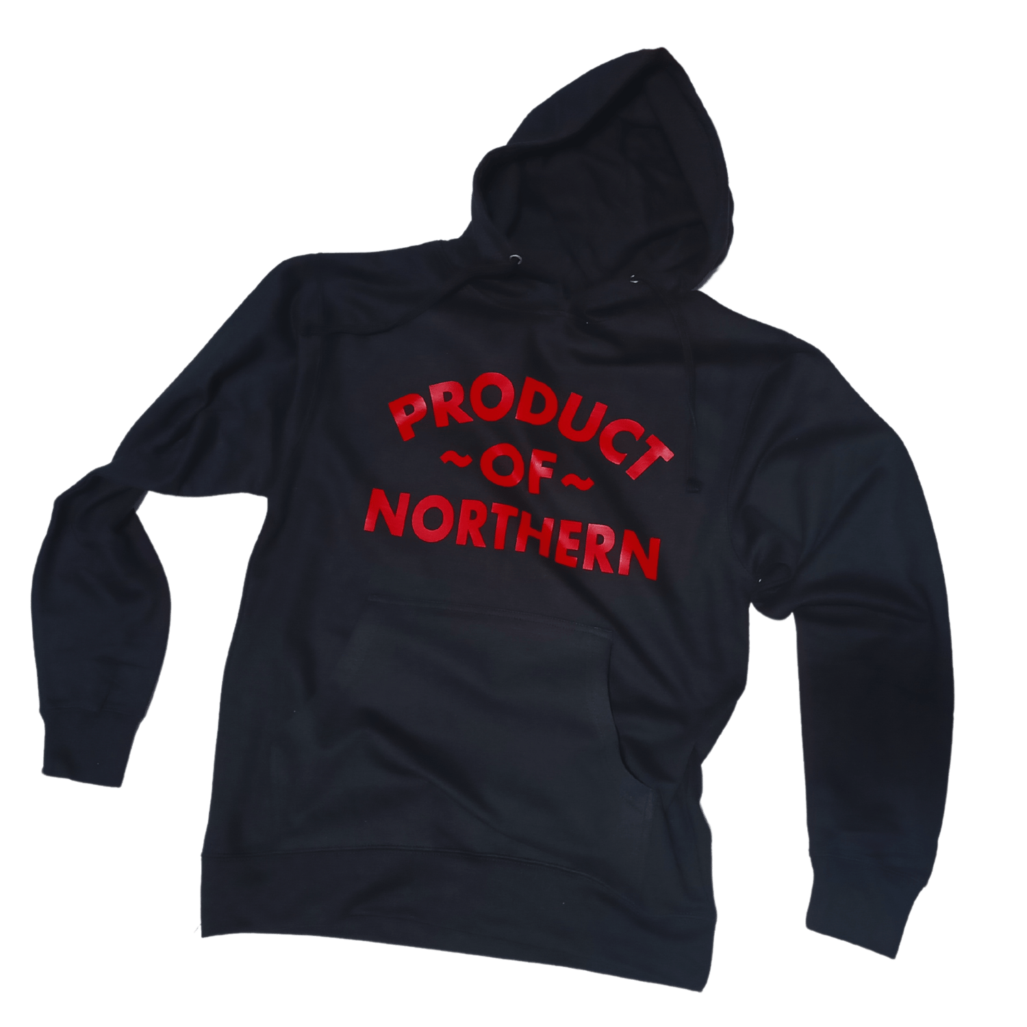 Image of NORTHERN BLACK HOODIE