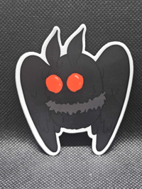 Image 5 of Cryptid Bean Stickers - Mothman & Bigfoot | Collectible Folklore-Inspired Stickers