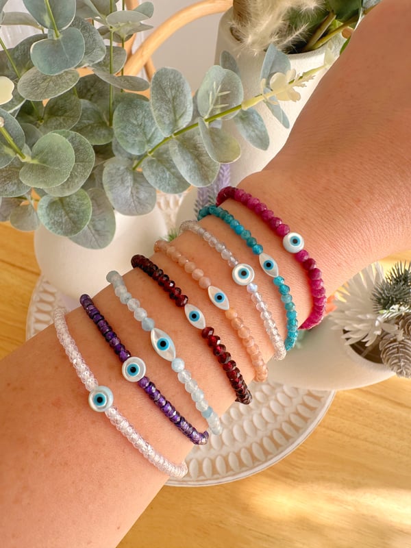 Image of Eye Gemstone Full Bracelet