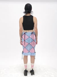 Image 1 of xs/s *checker diamond midi* - bby pink & bby blue