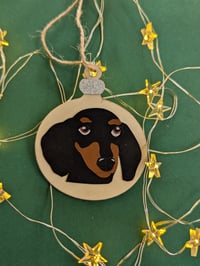 Image 5 of Papercut dog bauble 