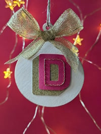 Image 4 of Personalised paper and embroidery bauble