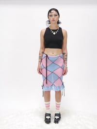 Image 5 of xs/s *checker diamond midi* - bby pink & bby blue