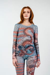 Image 1 of T-SHIRT DRAGON FLOWER