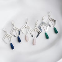 Image 1 of Boucles d'Oreilles NERI Argentées - 3 Coloris