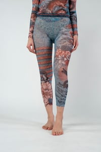 Image 1 of LEGGINGS DRAGON FLOWER