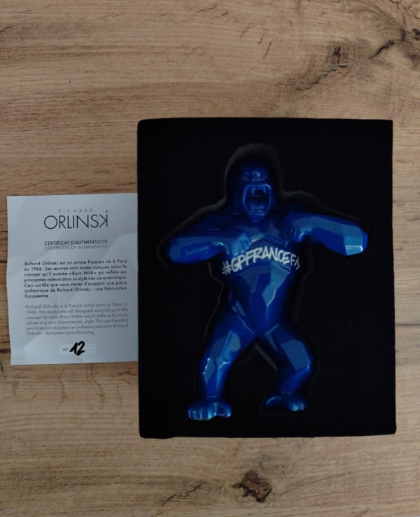 Richard Orlinski Kong Bleu Edition Exclusive Grand Prix Formule 1 de France 2019 Numéroté 12/20