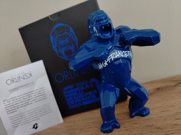 Richard Orlinski Kong Bleu Edition Exclusive Grand Prix Formule 1 de France 2019 Numéroté 12/20