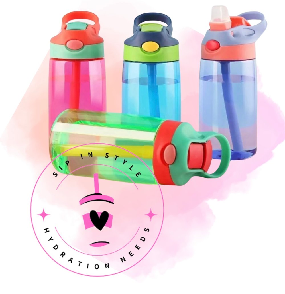 Kids Water bottle - Top Flip Straw